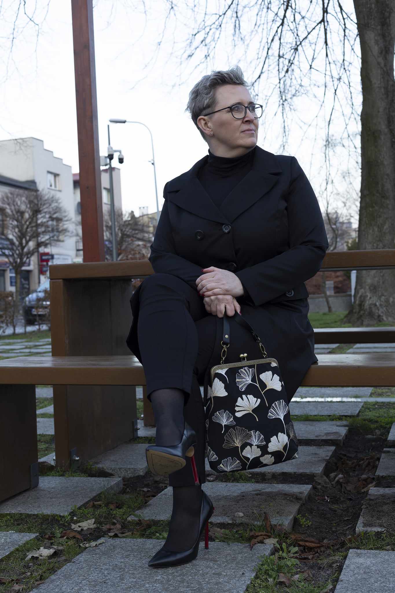 VIKTORIA - torebka z biglem Złoty Miłorząb – Bild 9
