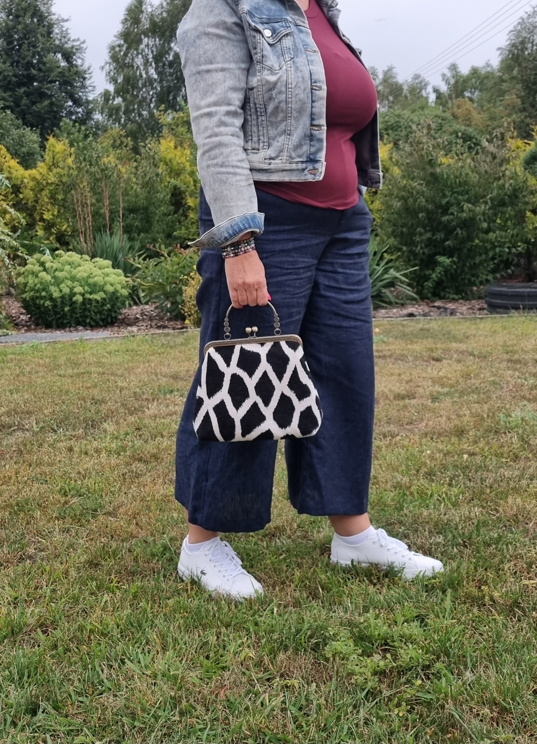 ELIZA - torebka z biglem, retro czarna żyrafa - obrazek 11