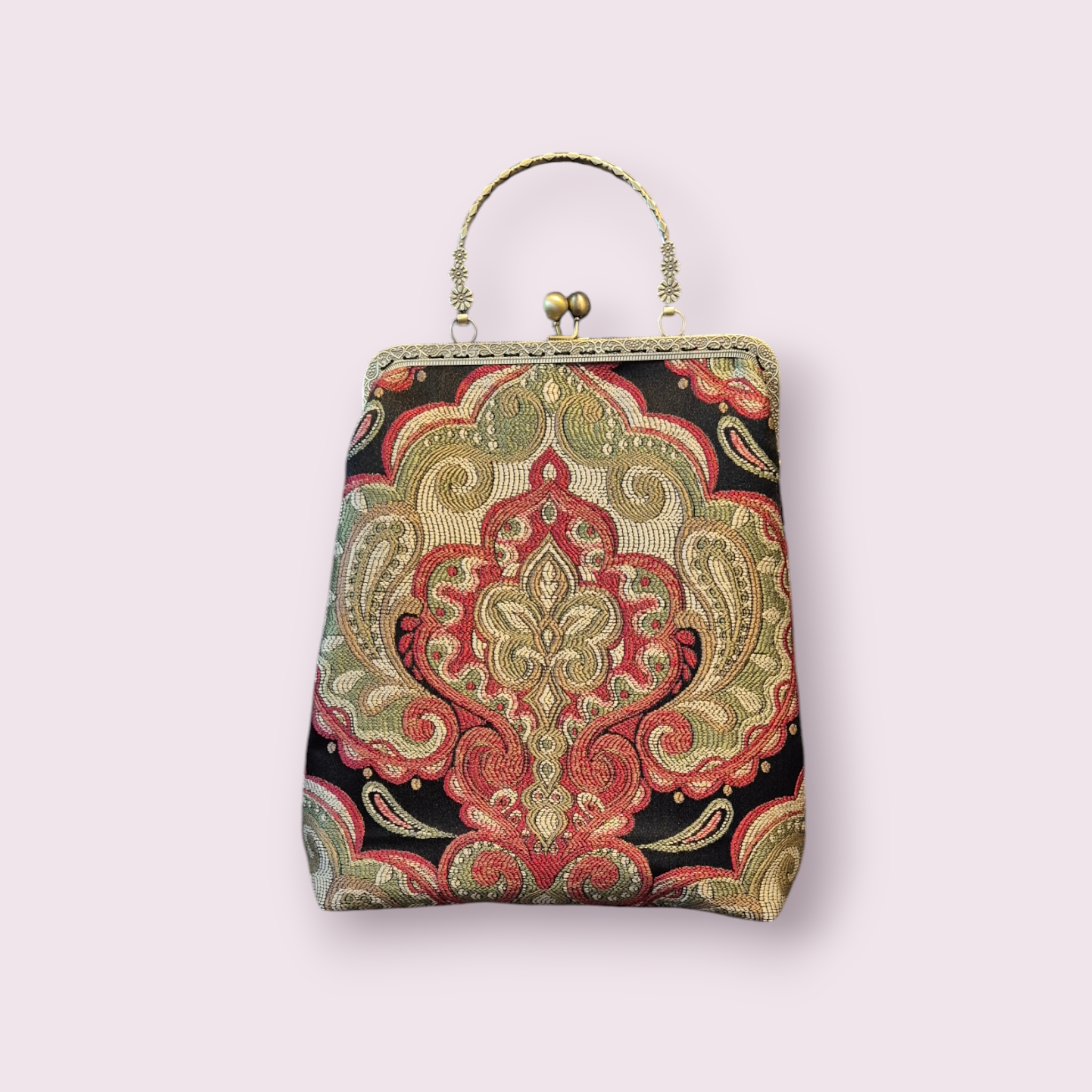 VIKTORIA - torebka z biglem , retro ornamenty - obrazek 8