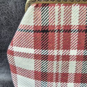 ELIZA- torebka vintage bordowa krata