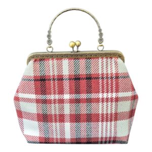 ELIZA- torebka vintage bordowa krata