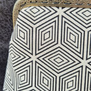 ELIZA- torebka retro   Beżowa geometria