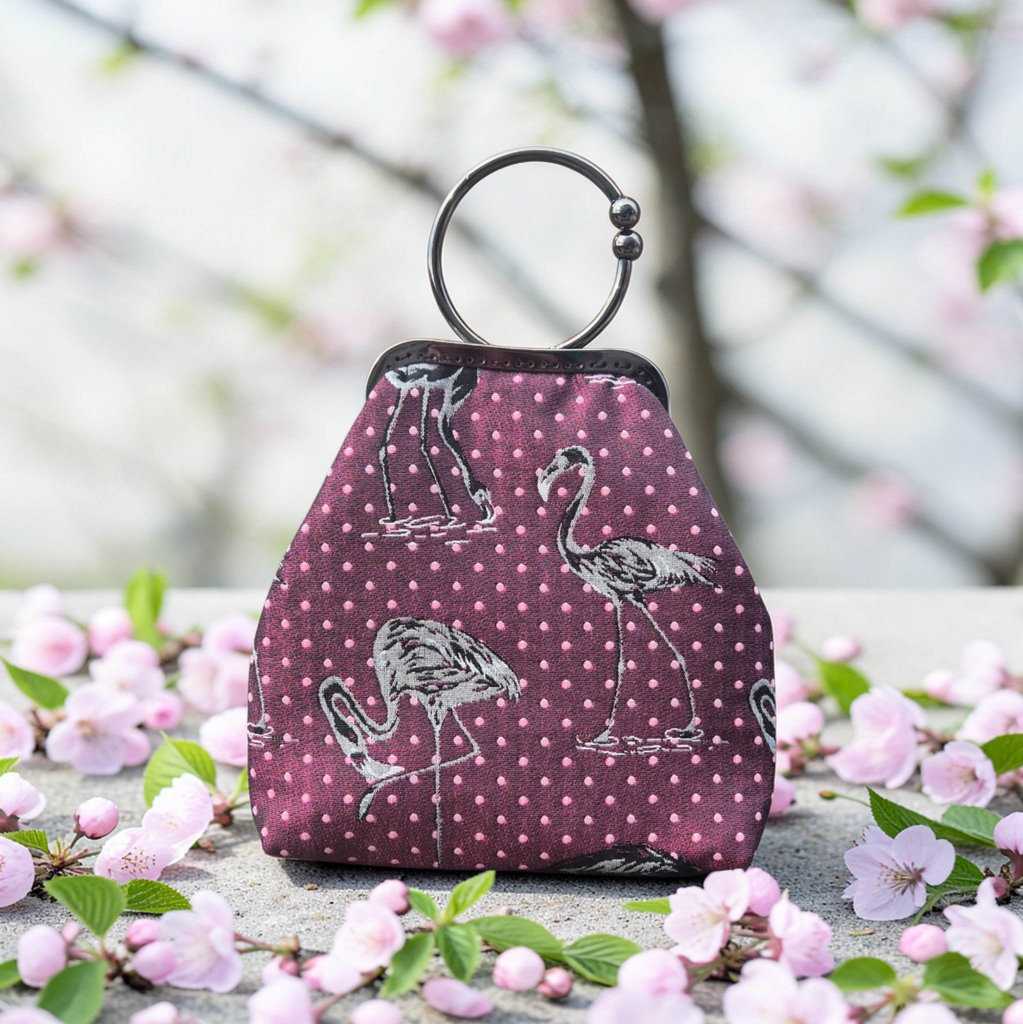 IZABELLA- torebka retro flamingi - obrazek 7
