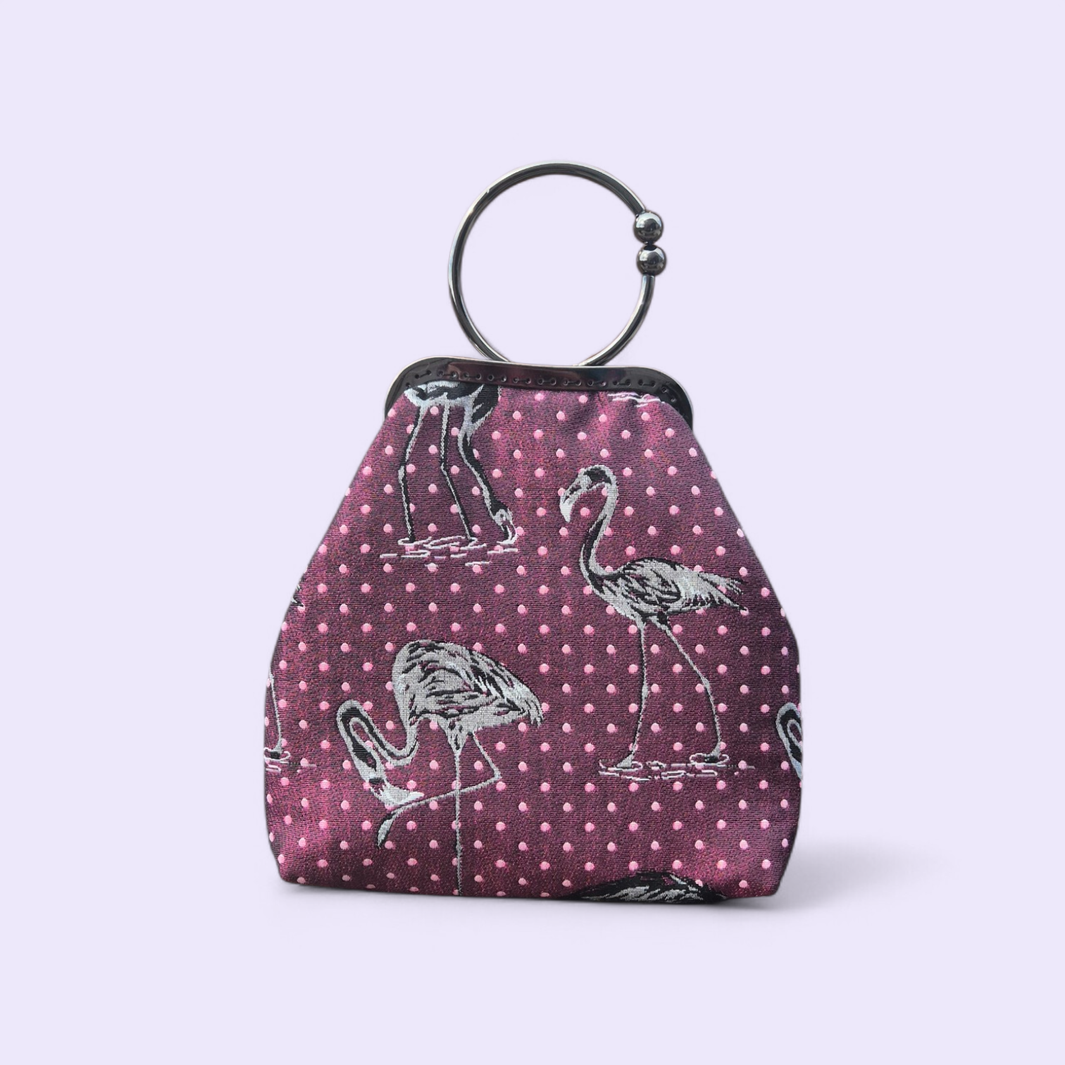 torebka retro motyw flamingi