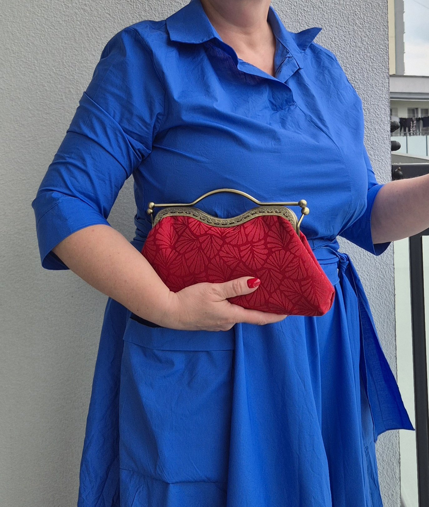 DORIS- torebka retro czerwona - obrazek 9